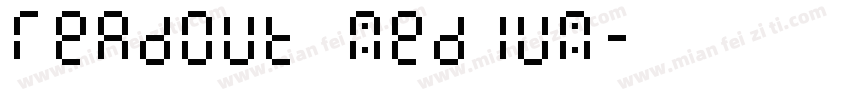 Readout Medium字体转换